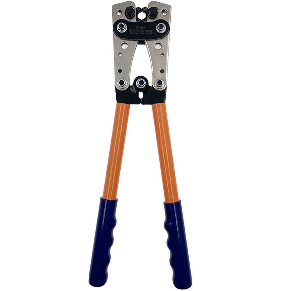 Pince à sertir 6-50mm pour borne nue et bec en cuivre jaune