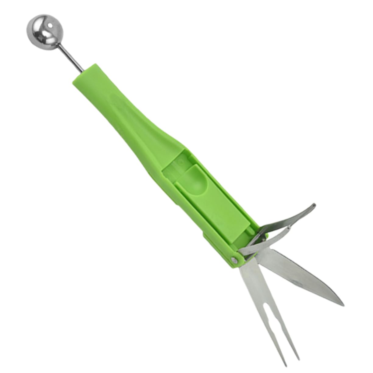 PRETYZOOM Stainless Steel Fruit Baller Scoop Melon Slicer for Watermelon Cookie Scoop Easy Storage