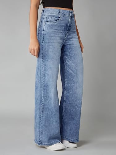 Image of Dolce Crudo Women's High Waist Straight Fit Jeans