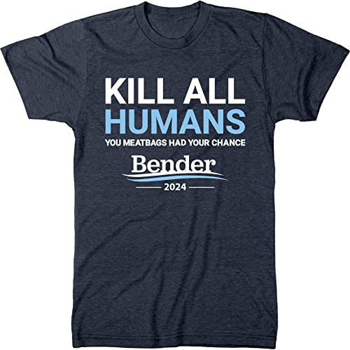 Trunk Candy Bender Campaign Slogan Men's Regular Fit Tri-Blend T-Shirt (Vintage Navy, XX-Large)