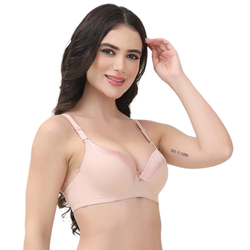 Image of Quttos PrettyCat Underwire Lightly Padded Sexy Satin T-Shirt Bra