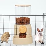 Hanging Automatic Pet Food Water Dispenser, Auto Gravity Rabbit Feeder and Water Dispenser Set，pet Feeder Station for Puppy Kitten Rabbit Chinchilla Hedgehog Guinea Pig Ferret  (Feeder)