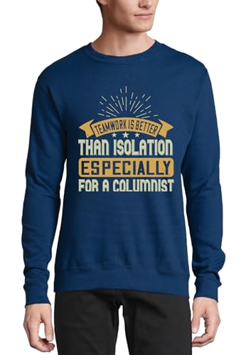 Sudadera sin botones azul marino que transforma el aislamiento creativo en confort compartido