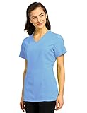 Oasis By White Cross Women's V-Neck Princess Seam Scrub Top X-Small Ciel Blue