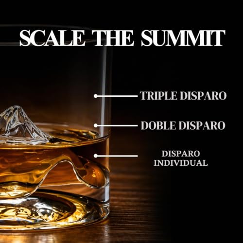 Miniatura 6 de Liiton Juego De Vasos De Whisky Everest Crystal Whisky De 4 Piezas De Cristal De Cristal, Regalos Para Hombres Para Cócteles, Ginebra Bourbon, Ron, 4 Vasos De Regalo De 270 Ml