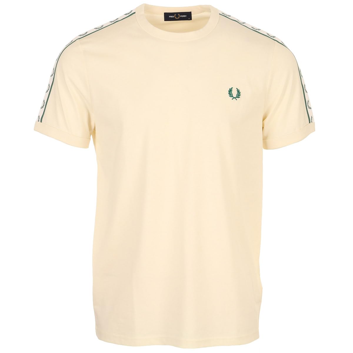 Fred Perry M4613 Camiseta Banda Hombre Beige L