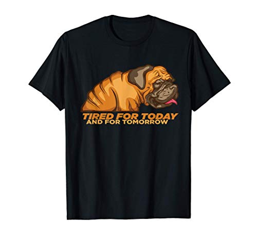 Imagen de Divertido mastín cansado regalo inglés mastín Camiseta