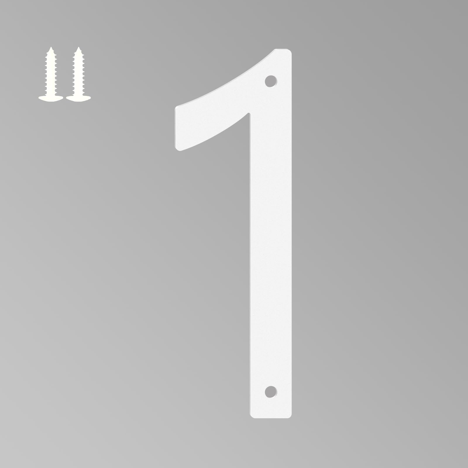 5 Inch White House Numbers for Outside, Metal Letters for Outdoor Signs, Anti-rust Aluminium House Address Letters for Front Door, Office, and Garden