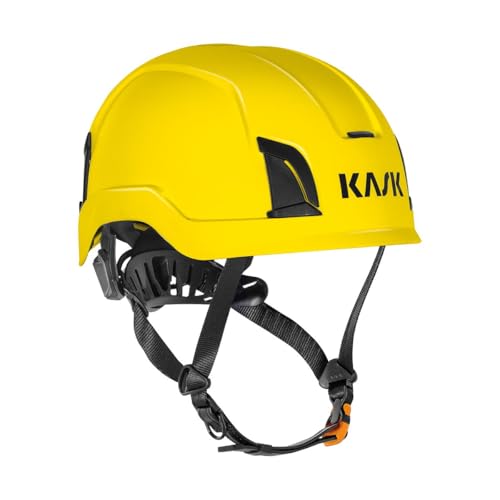 KASK ZENITH X Construction Helmet, Climbing Helmet, Work Helmet, Swivel Wheel, EN397, EN50365, EN12492, Colour: Yellow