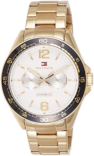 Tommy Hilfiger Men's Sophisticated Sport Quartz Watch with Gold-Tone-Stainless-Steel Strap, 22 (Model: 1791365) Tommy Hilfiger Men's Sophisticated Sport Quartz Watch with Gold-Tone-Stainless-Steel Strap, 22 (Model: 1791365)