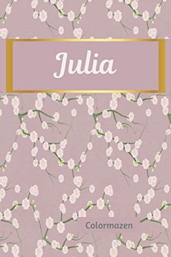 Julia: Personalised Cherry Blossom Notebook (Small)