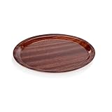 Rutschhemmende Oberfläche WAS 9005 290 Melaminbeschichtetes Pressholz Tablett, Oval, 29 cm x 21 cm