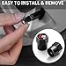 Tire Valve Stem Cap Cover for Audi S Line S3 S4 S5 S6 S7 S8 SQ2 SQ5 SQ7 SQ8 Air caps Accessories 4 Pack (Black)