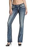 rock revival jeans gebraucht  Rock Revival - - Damen Adelisa B202 Bootcut Jeans, 28, Denim