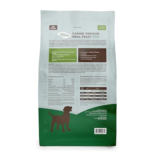 Image of NATURE'S LOGIC Dry Dog Food - Venison Meal Feast Dry Kibble, 13 lb