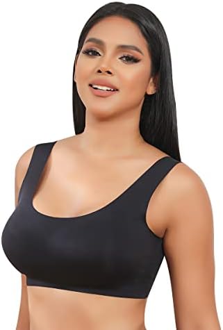 SANQIANG Seamless Bras for Women 1 Pack Wireless Bra Lightly No-Underwire Design Low-Impact Sports Bras Comfy Daily Bra