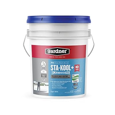 Sta-kool Sk-7805 Elastomeri Roof Coating, White, Ul Classified, 5 Gallon