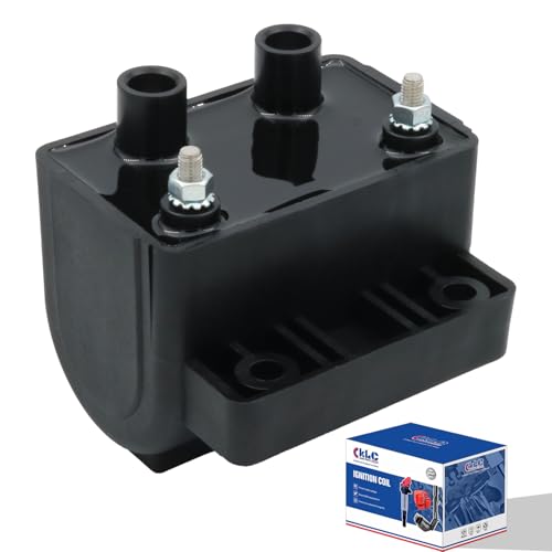 KLC 3 OHM Ignition Coil 31614-83A 31994-91A 31994-85A 16021 Compatible with Harley Davidson FLHT FLT FLTR FXST FXD FXR FXLR FLTR XLH HD REPL Sportster 883 1000 1200 1984-2003