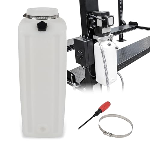 Oil Reservoir Tank Replacement For DURO Lift For White Oil Container Lift Motor Auto Lift Power Unit Compatible with Prokar, Eagle,Tuxedo Lift & Strong Arm,Pro Line,Iron Horse.