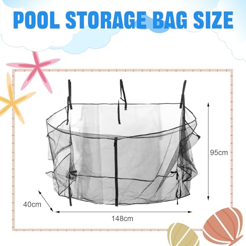 Pool-Float-Storage-BagAdjustable-Pool-Toys-Organizer-Hanging-Mesh-Bag-with-3-Side-Pockets-for-RaftsBallsFloatsInflatable-ToysExtra-Large-Pool-Toy-Storage-Net-Bag-PouchSwimming-Pool-Accessories Pool Float Storage BagAdjustable Pool Toys Organizer Hanging Mesh Bag with 3 Side Pockets for RaftsBallsFloatsInflatable ToysExtra Large Pool Toy Storage Net Bag PouchSwimming Pool Accessories
