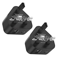 25W Samsung Plug Type C,2 Pack USB C Charger Plugs Adaptor UK Super Fast Chargeing Compatible with Phone Galaxy S25 S24 S23 S22 S21 S20 A26 A36 A56 A55 A54 A53 A35 A34 A33 A32 A25 A50 A52 A17 A16
