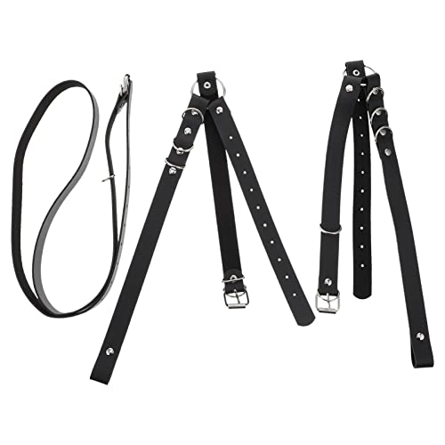 EXCEART Punk PU en Cuir Harnais Jambe Chaînes Corps Chaîne Plage Discothèque Cuisse Jambe de Mode De La Chaîne du Ventre Taille Bijoux de Corps pour Les Femmes Et Filles