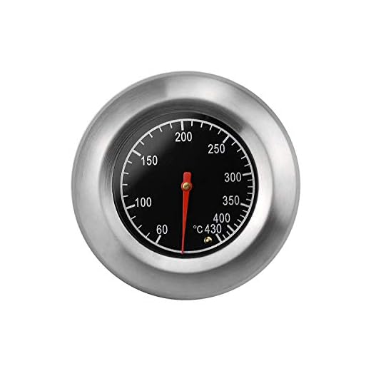 SANTOO Termómetro de Barbacoa de Acero Inoxidable, Herramientas de Barbacoa para Carne a la Parrilla, Alimentos, termómetro de Horno 60–430 ℃