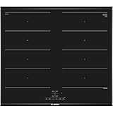 bosch glaskeramik-kochfeld pkm675dp1d Edelstahl Bosch NXX675CB1E Serie 4 Kochfelder, Elektro/Einbau / 60,6 cm/Glaskeramik