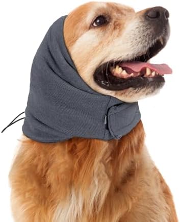 Dog Calming Hoodie Head Wrap, Soft No Shake Ear Wraps for Dogs, A...