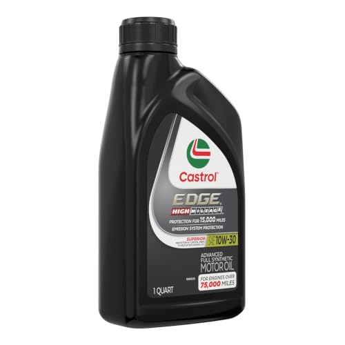 Image of Castrol EDGE High Mileage 0W-20 Adv Full Synthetic Motor Oil, 1 Qt, 6 Pack