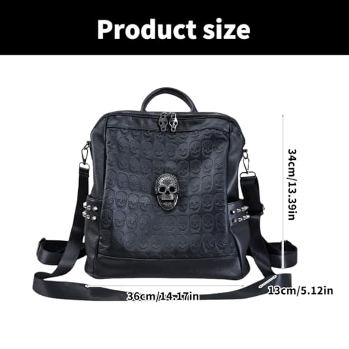 Mochila de calavera ergonómica que soluciona el espacio en trayectos 5
