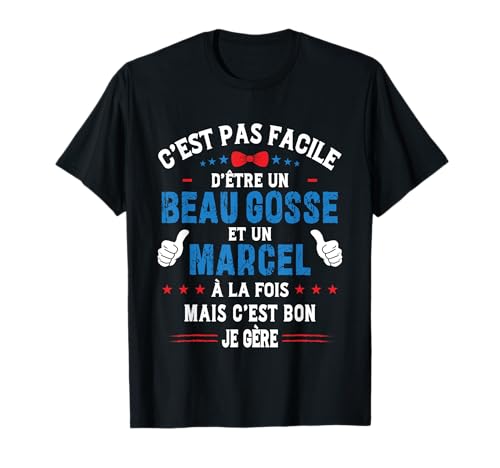 Photo de Cadeau De Noël Drôle Pour Homme Beau Gosse Marcel Humour T-Shirt