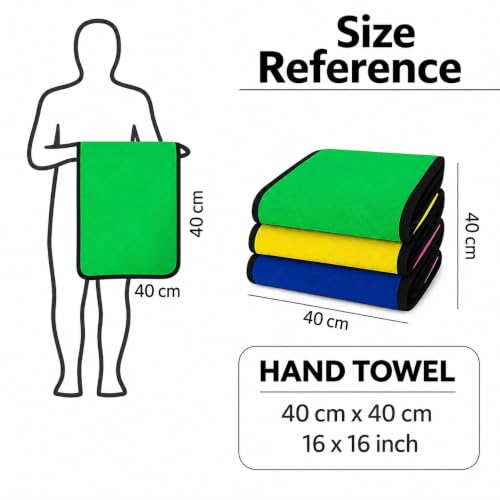 Image of 600 GSM Microfiber Cleaning Cloth Random Color 40x40 cm Count of 1
