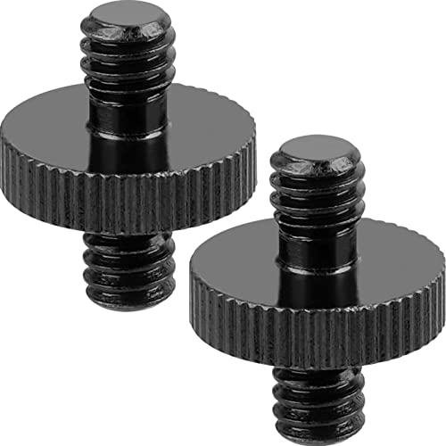 1/4' Male to 1/4' Male Threaded Tripod Screw Adapter Double Head Stud Standard Mounting Thread...