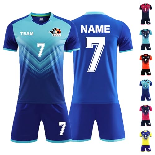 LAIFU Trikot Kinder Manner Jungen Benutzerdefiniert Trikot Personalisierte Jeder Name Nummer Team Logo