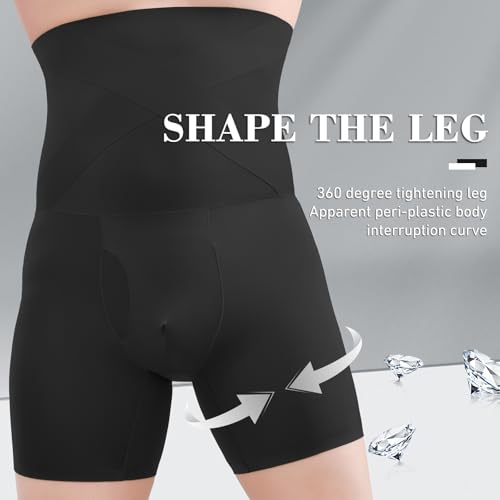 Men's Shapewear Lightweight Tummy Control Boxer Brief Compression Short Body Waist Slimming Shaper Butt Lift Underwear2