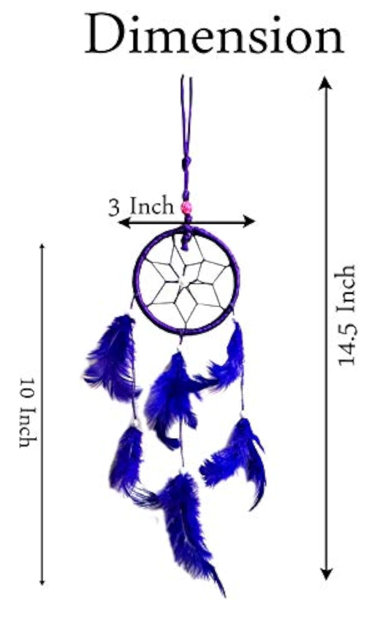 Dream Catcher for Bedrooms, Blue and Red Decor