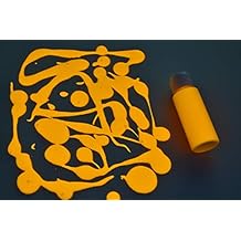 DirectGlow 2oz UV Blacklight Reactive Fluorescent Acrylic Paints Sunburst Orange