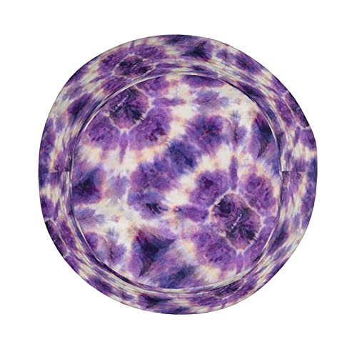 Summer Purple Tie Dye Bucket Hat For Women Men Cute Novelty Beach Sun Hat Packable Fisherman Cap Hat Travel Outdoor #TOP4