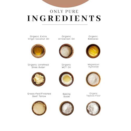 VanMan Unscented Coconut & Magnesium Deodorant - Aluminum Free for Women & Men