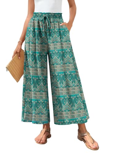 Bestbee Womens Palazzo Pants Wide Leg Gauchos Teacher Summer Outfits XL