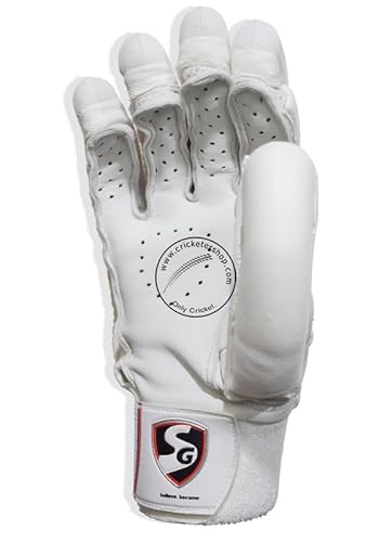 Sg Test White Cricket Batting Gloves Mens Size (Right) #TOP4