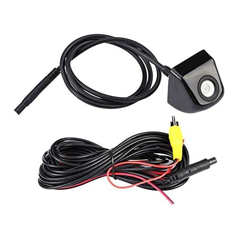 Car Backing Camera License Plate Waterproof Car Rear View Reversing Backup Camera Car CCD Rear View Camera Backup Parking Night Vision Rearview Camera(BLACK) Cover