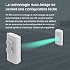 Tenda O1-5G Pont WiFi Extérieur 5GHz 867Mbps, 1KM Pont WiFi Ethernet Point à Point Longue Portée, Plug and Play, 2X Bridge WiFi IP65, PoE Passif, sans Fil CPE pour Ferme Garage Bâtiment etc.