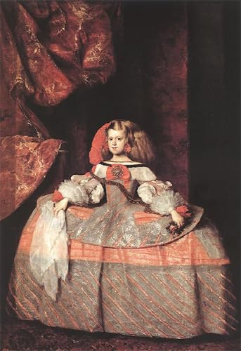 Toile Velázquez l'Infante Don Margarita Décoration d'Art 60x90cm