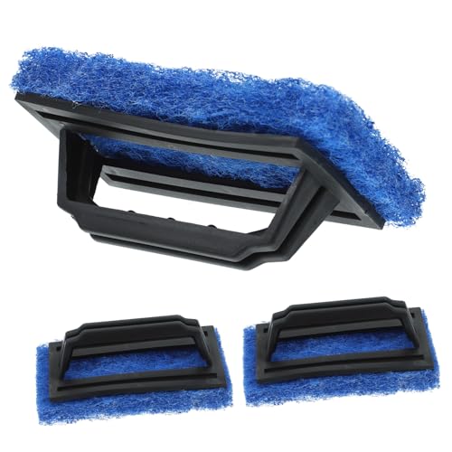 SOLUSTRE 3 piezas Cepillos de Limpieza para Serigrafía con Mango Almohadillas para Eliminar Tinta Herramienta Duradera para Aplicaciones Gráficas y Textiles para Impresión Manual y