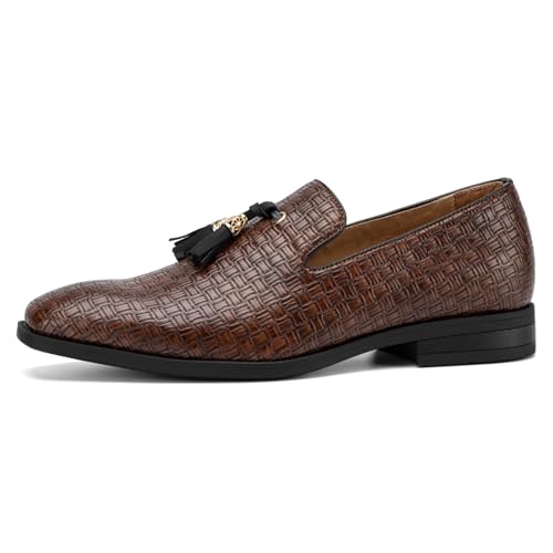 Image of JITAI Men's Lindford Moc Toe Bit Slip-on Penny Loafer Party Shoes