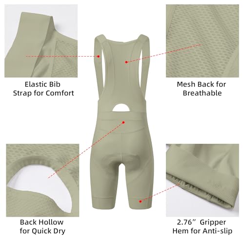 Image of Cycling Bib Shorts for Men - Road Bike Bicycle Breathable Padded Riding Tights