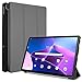 TECHGEAR Smart Case for Lenovo Tab M10 Plus 3rd Gen 2022 (10.6") TB125 / TB128 PU Leather Slim Smart Case Stand Cover with Corner Protection [Auto Wake/Sleep] Soft TPU Holder - Grey