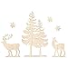 Produktbild Rayher 46322000 Holzmotive Baum und Hirsch, FSC100%, 3-10,8 x 3-18,5cm, SB-Btl 6Stück